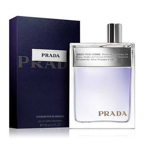 Prada Amber Pour Homme Eau De Toilette Spray 3.4 oz 100ml