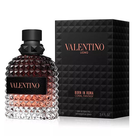 Valentino Uomo Born In Roma Coral Fantasy Eau De Toilette Spray 3.4 oz 100ml
