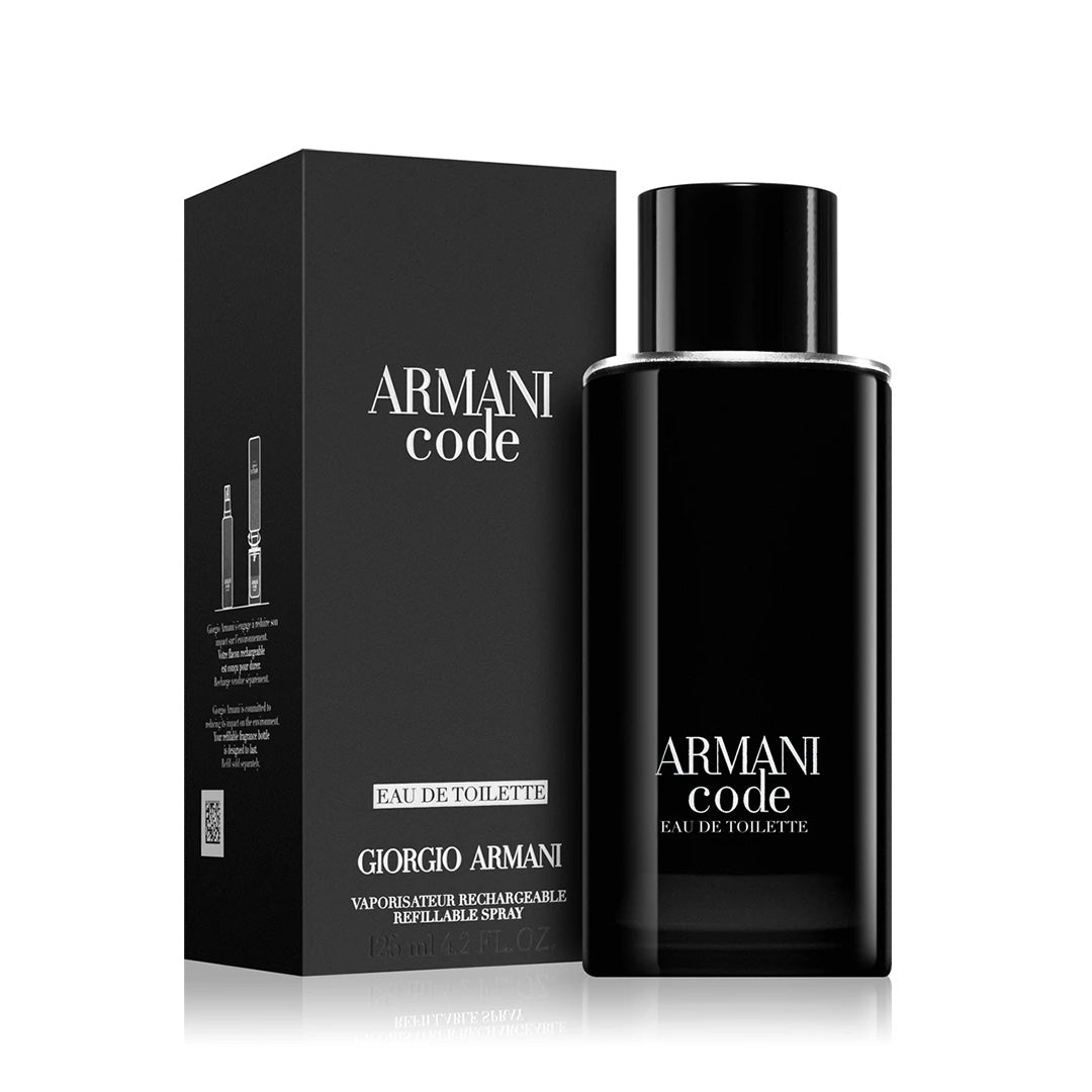 Armani Code Eau De Toilette Spray 4.2 oz 125ml Refillable