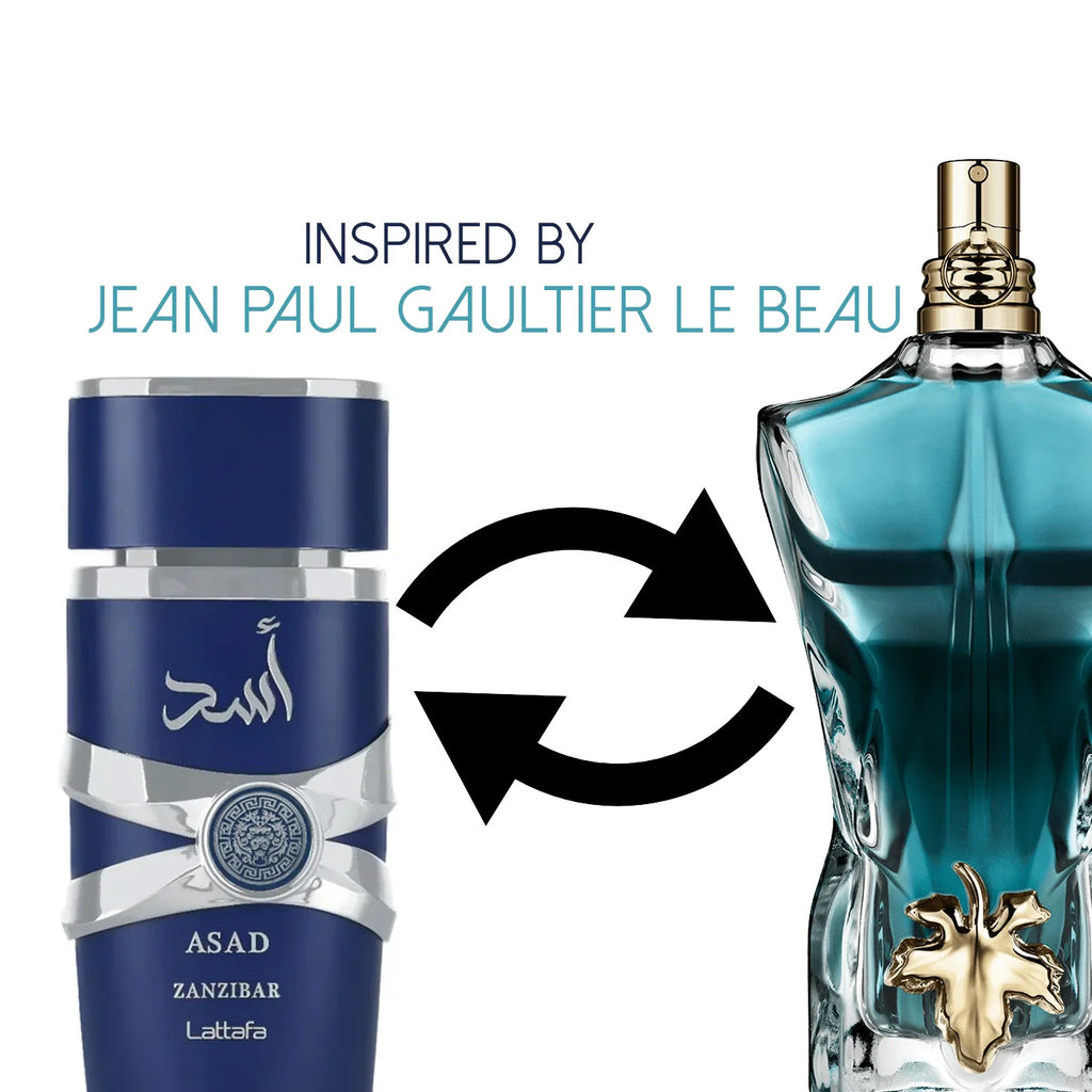 Asad Zanzibar Eau De Parfum Spray 3.4 oz 100ml
