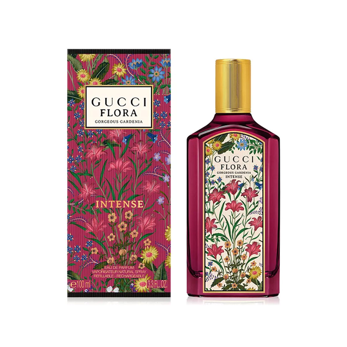 Gucci Flora Gorgeous Gardenia Eau de Parfum Intense Spray 3.3 oz 100ml