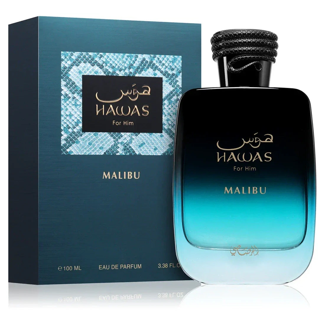 Hawas Malibu For Him by Rasasi Eau De Parfum Spray 3.38 oz 100ml