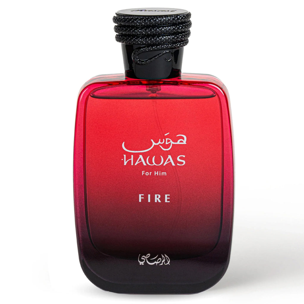 Hawas Fire For Him by Rasasi Eau De Parfum Spray 3.38 oz 100ml