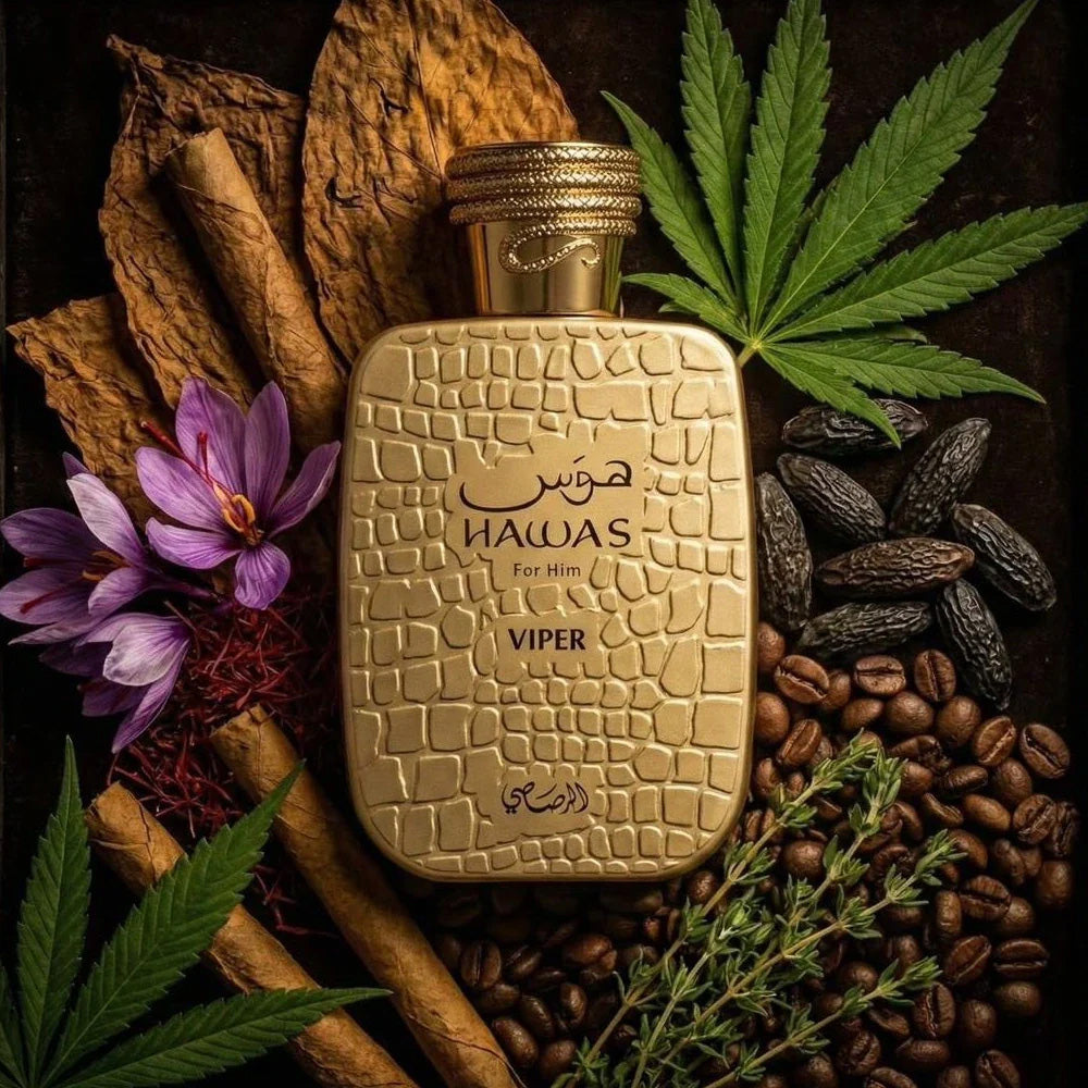 Hawas Viper For Him by Rasasi Eau De Parfum Spray 3.38 oz 100ml