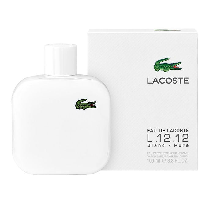 Lacoste L.12.12 Blanc Eau De Toilette Spray 3.3 oz 100ml