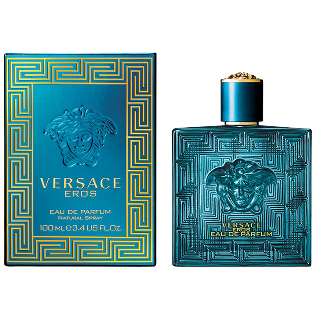 Versace Eros Eau De Parfum Spray 3.4 oz 100ml for men