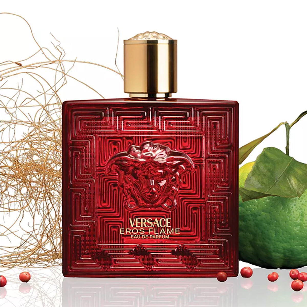Versace Eros Flame Eau De Parfum Spray 3.4 oz 100ml